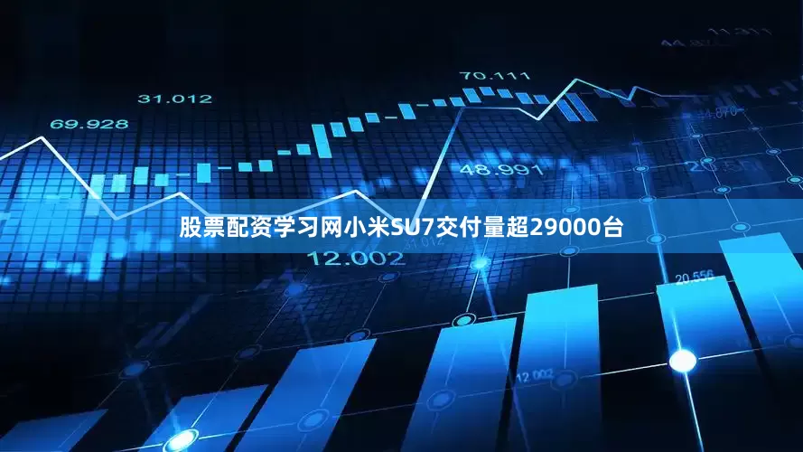 股票配资学习网小米SU7交付量超29000台